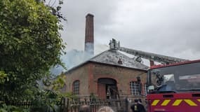 Incendie à la fonderie de Villedieu-les-Poêles le 6 juin 2025. 