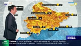 Météo Côte d’Azur: du soleil quasi printanier toute la journée, 12°C à Saint-Auban, 14°C à Nice