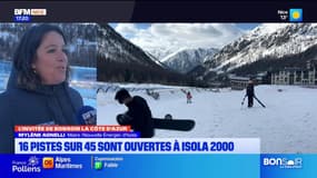 Isola 2000 a pu ouvrir 16 pistes sur son domaine qui en compte 45