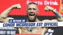 UFC : Dana White annonce le retour de Conor McGregor