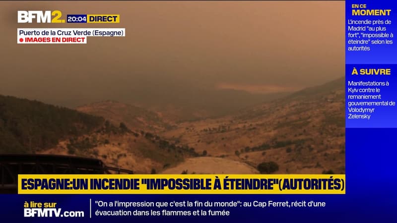 Incendie dans la région de Madrid: "imposible à éteindre", selon le préfet Carlos Novillo