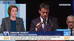 Le candidat Manuel Valls tient son premier meeting dans le Doubs