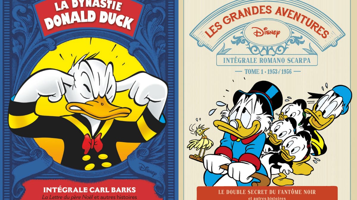 Couvertures des intégrales Carl Barks et Romano Scarpa Couvertures des intégrales Carl Barks et Romano Scarpa