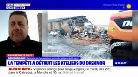 Manche: les ateliers du Dreknor détruits par la tempête Ciaran