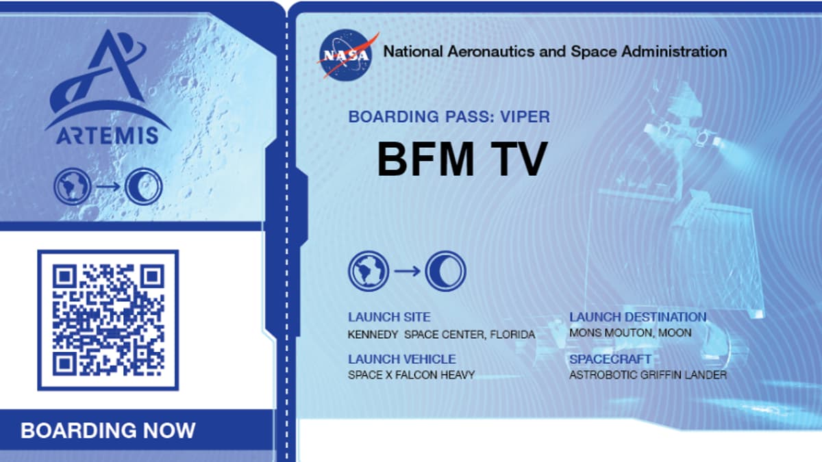 "Carte d'embarquement" pour la mission Rover de la Nasa "Carte d'embarquement" pour la mission Rover de la Nasa