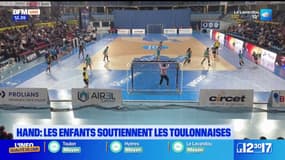 Var: de nombreux enfants pour soutenir les handballeuses toulonnaises
