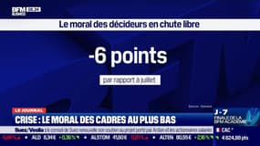 Crise: le moral des cadres à son plus bas niveau depuis 6 ans 