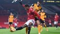 Marcus Rashford au duel avec Conor Coady, le 29 décembre 2020