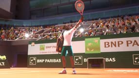 Le jeu Tennis Clash, épreuve e-sport à Roland-Garros