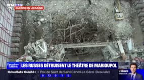 Ukraine: les Russes démolissent les ruines du théâtre de Marioupol 