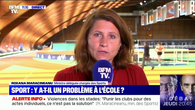 Roxana Maracineanu sur le sport à l'école: "On ne peut pas donner à l'école le rôle que doit avoir un club"