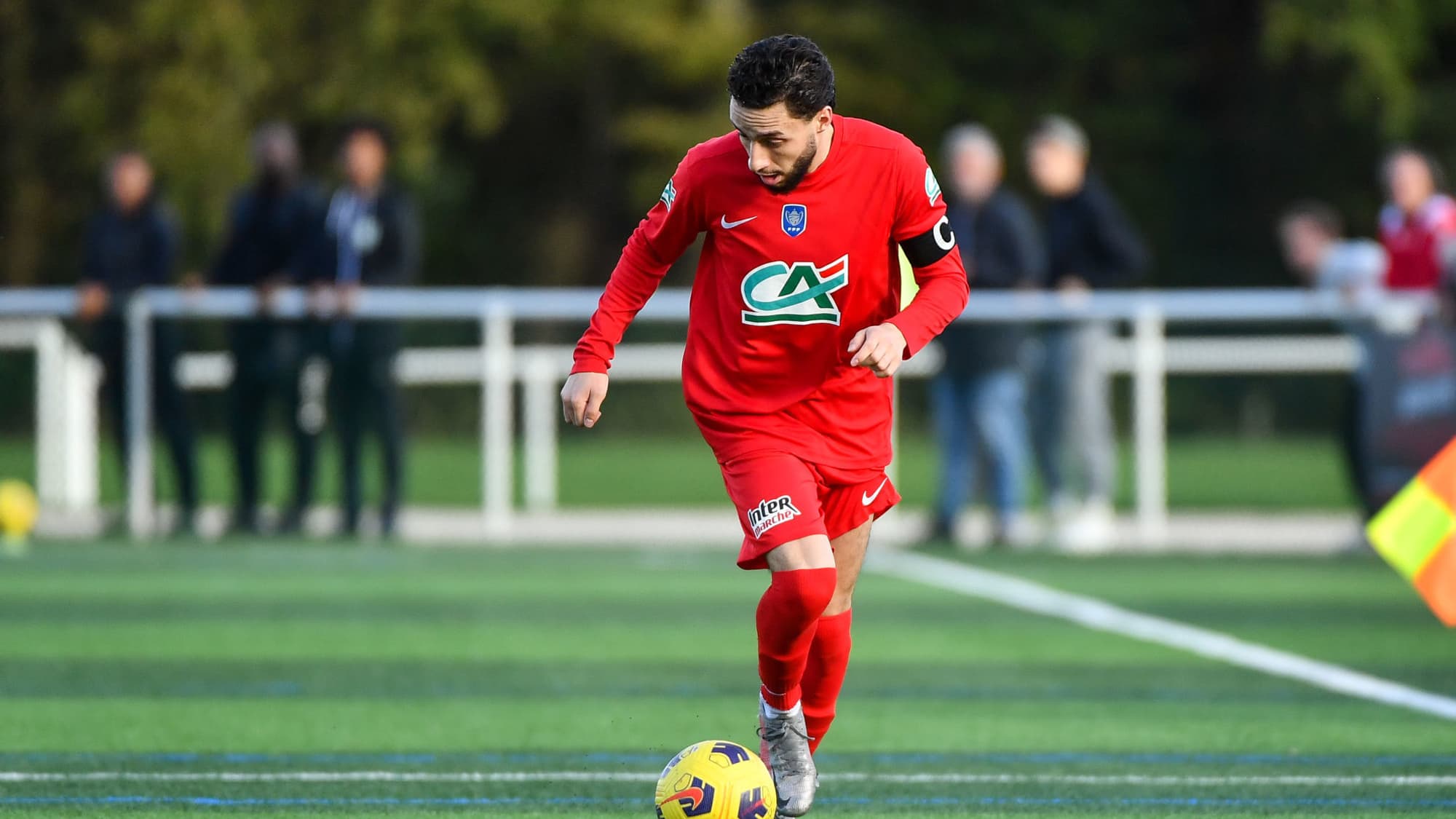 Naïm Kodad, le capitaine du FCMNVDB en Coupe de France. Naïm Kodad, le capitaine du FCMNVDB en Coupe de France.