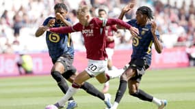 Le joueur de West Ham Jarrod Bowen lors du match amical face à Lille, 9 août 2025