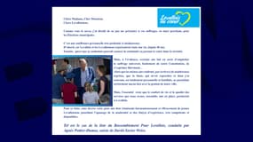 La lettre adressée par Patrick Balkany aux Levalloisiens. 