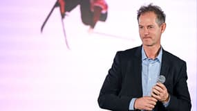 Edgar Grospiron, patron du COJOP JO Alpes 2030, lors de sa nomination officielle en février 2025