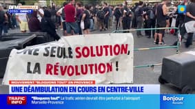 Mouvement "Bloquons tout" en Provence : le cortège dans l'attente