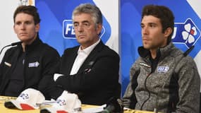 Marc Madiot, avec Arnaud Démare et Thibaut Pinot
