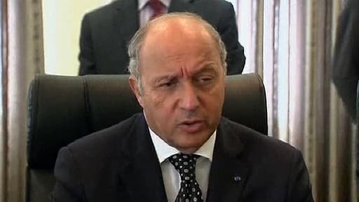 Le ministre des Affaires étrangères Laurent Fabius, samedi à Ramallah.