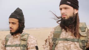Image extraite d'une vidéo de propagande montrant Maxime Hauchard, jihadiste français formellement identifié, à la différence de Mickaël Dos Santos pour lequel des doutes subsistent. Le 17 novembre 2014.