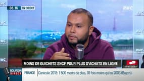 Anasse Kazib, délégué syndical Sud Rail Paris Nord, au sujet de la diminution du nombre de guichets SNCF: "Quand on veut tuer son chien, on dit qu'il a la rage !"
