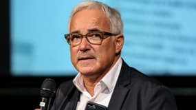 Vincent Giret, le directeur de France info, lors de la conférence de rentrée de Radio France à Paris, le 29 août 2018