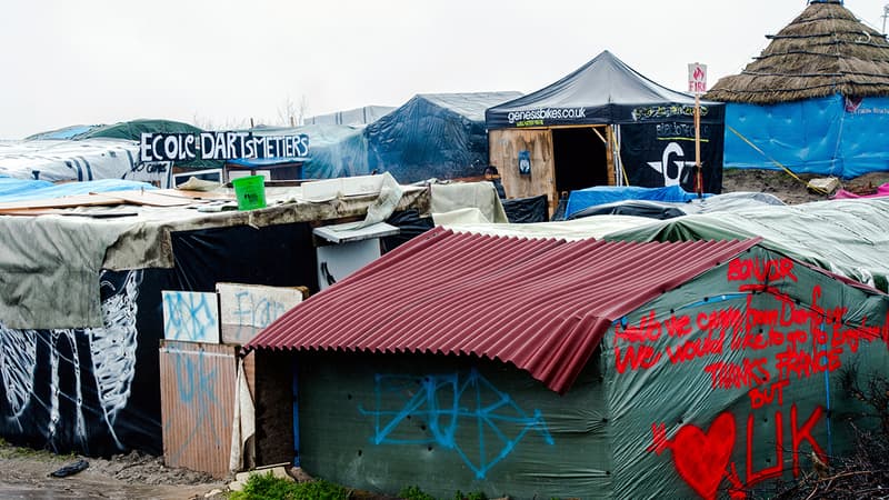 La "jungle" de Calais photographiée le 22 février 2016.
