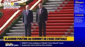 Vladimir Poutine reçu par le président tadjik en amont d'un sommet avec l'Asie Centrale