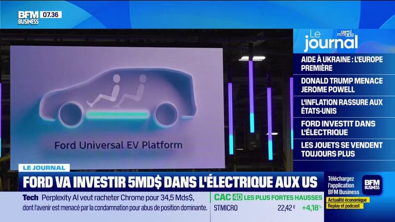 Ford va investir cinq milliards de dollars dans l'électrique aux États-Unis