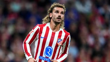 Antoine Griezmann avec l'Atlético de Madrid, en septembre 2025.