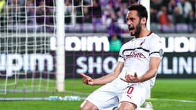 Calhanoglu lors de Fiorentina-Milan, le 11 mai 2019