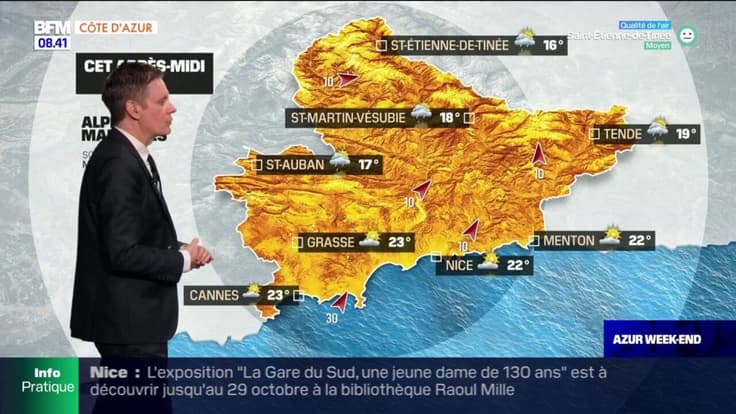 Météo Côte d’Azur: de belles éclaircies ce dimanche, jusqu'à 23°C à Grasse et à Cannes