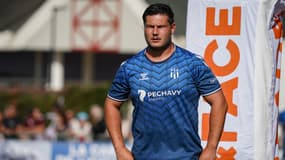 Alex Burin avec le SU Agen, le 4 août 2023