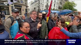 "C'est des barbares." Les mots de Mélenchon à l'égard des policiers lors d'une manifestation contre la réforme des retraites