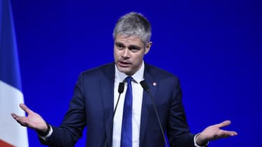 Laurent Wauquiez lors d'un meeting le 14 février 2016.