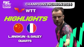 WTT Champions : le match "le plus fou" de la carrière de Gauzy face au numéro 3 mondial (quart de finale)
