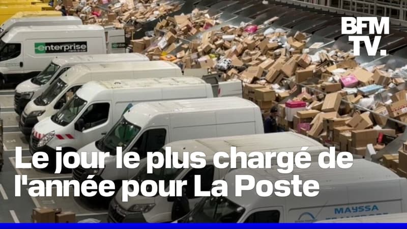 Noël: 3 millions de colis pris en charge par La Poste aujourd'hui