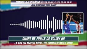JO 2021 (Volley) : La France fait tomber la Pologne, la fin de match avec le son RMC