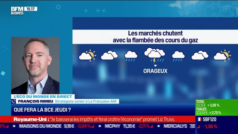 François Rimeu (La Française AM): Les marchés chutent avec la flambée des cours du gaz - 05/09