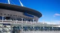 La Gazprom Arena de Saint-Pétersbourg qui doit accueillir la finale de Ligue des champions de football le 28 mai, prise en photo le 2 avril 2021