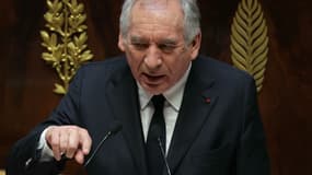Le Premier ministre, François Bayrou, à l'Assemblée nationale lors de sa DPG e 14 janvier 2024.