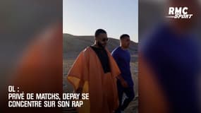 OL : Privé de matchs, Depay se concentre sur son rap  
