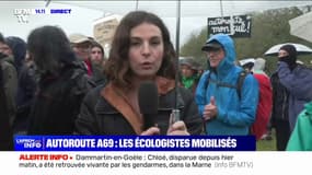 Les écologistes mobilisés, dans une ambiance festive et familiale, contre le projet de l'autoroute A69