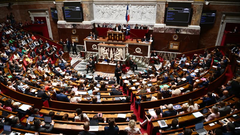 L'hémicycle de l'Assemblée nationale lors d'une séance de questions au gouvernement, le 19 juillet 2022. PHOTO D'ILLUSTRATION