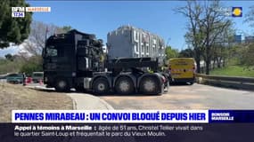 Les Pennes-Mirabeau: un convoi transportant un transformateur bloqué depuis hier