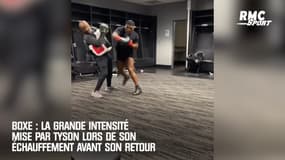 Boxe : La grande intensité mise par Tyson pour son échauffement avant son retour
