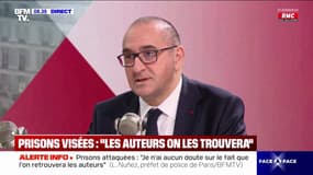 Prisons attaquées: "Je n'ai aucun doute sur le fait qu'on retrouvera les auteurs", assure Laurent Nuñez, préfet de police de Paris