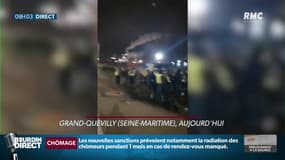 Le dépôt pétrolier de Grand-Quevilly bloqué par des "gilets jaunes"