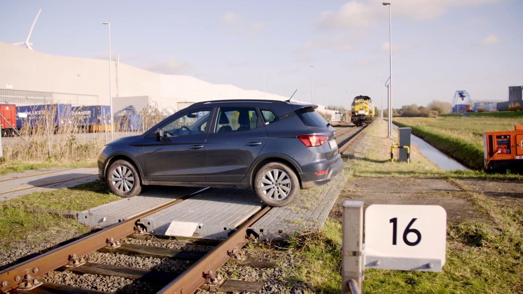 Test d'obstacle pour la locomotive autonome