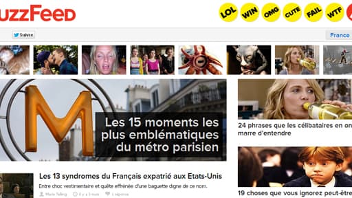 Le site américain Buzzfeed a ouvert lundi sa version française.