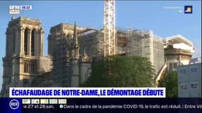 Notre-Dame: le démontage de l'échafaudage débute ce lundi